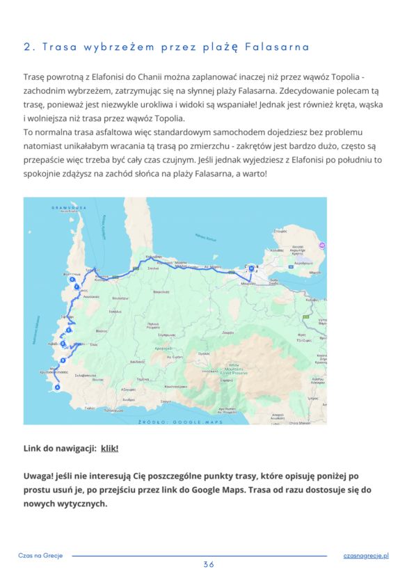 Kreta Zachodnia Grecja plan podróży